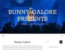 Tablet Screenshot of bunnygalorepresents.com